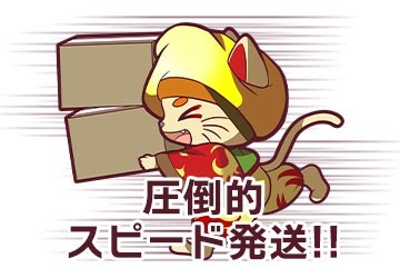 圧倒的スピード発送