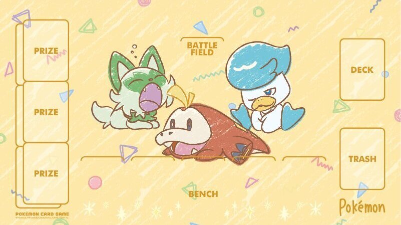 【SALE】【プレイマット】Crayon Touch(ニャオハ・ホゲータ・クワッス)(未開封)