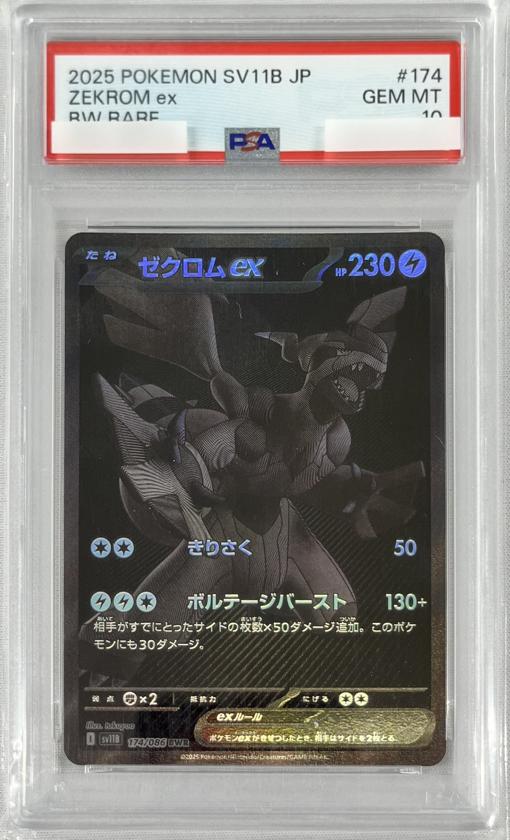 【PSA10】ゼクロムex(174/086)[BWR]【SV11B】