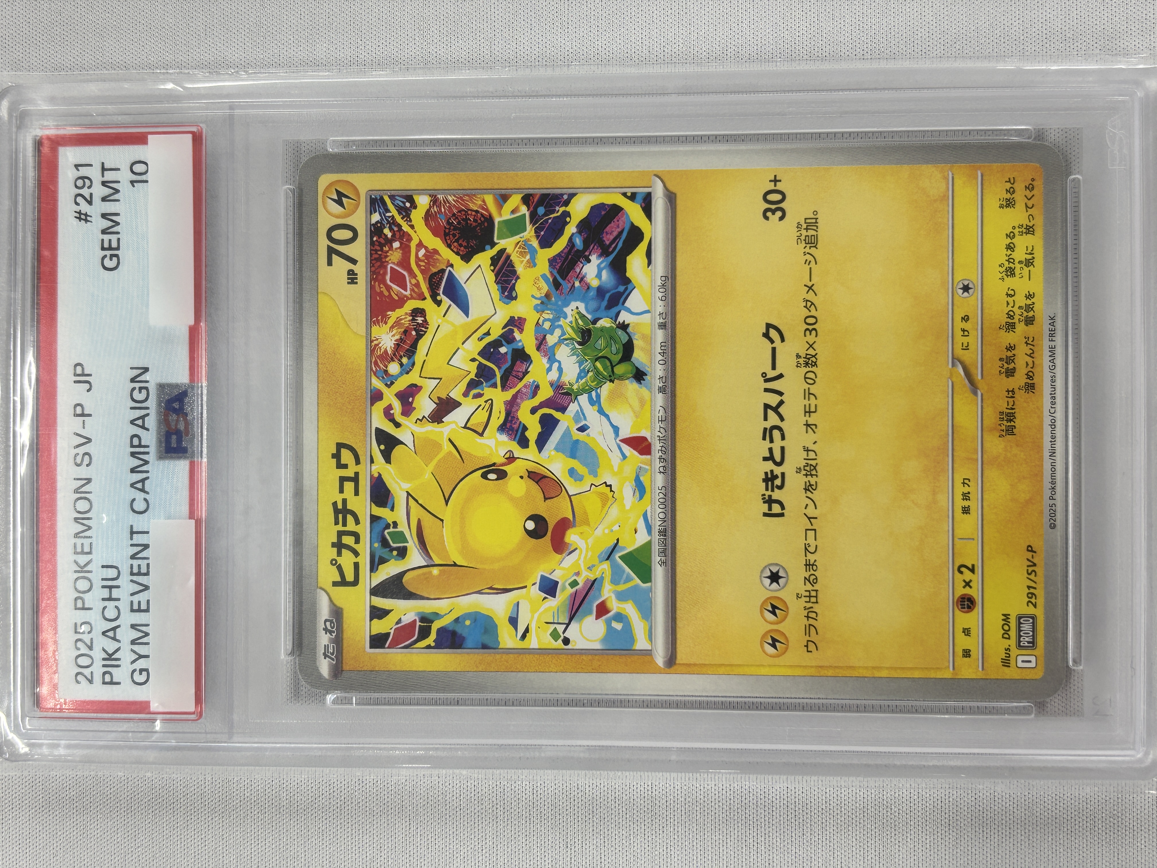 【PSA10】ピカチュウ(291/SV-P)［P］【PROMO】