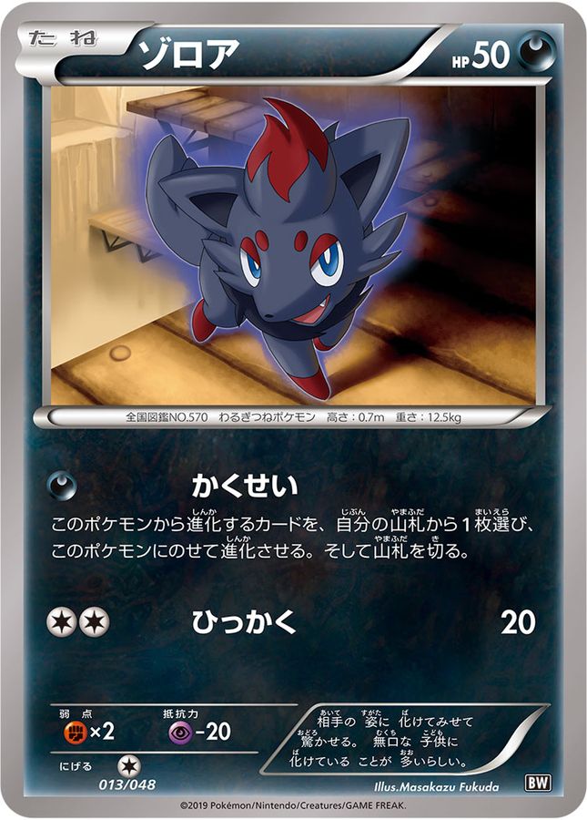 【状態B】ゾロア(013/048)