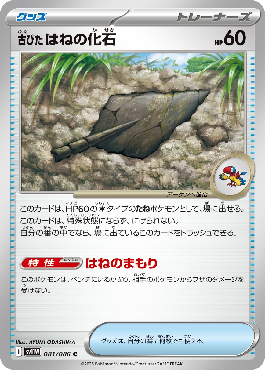 古びたはねの化石(081/086)[C]【SV11W】