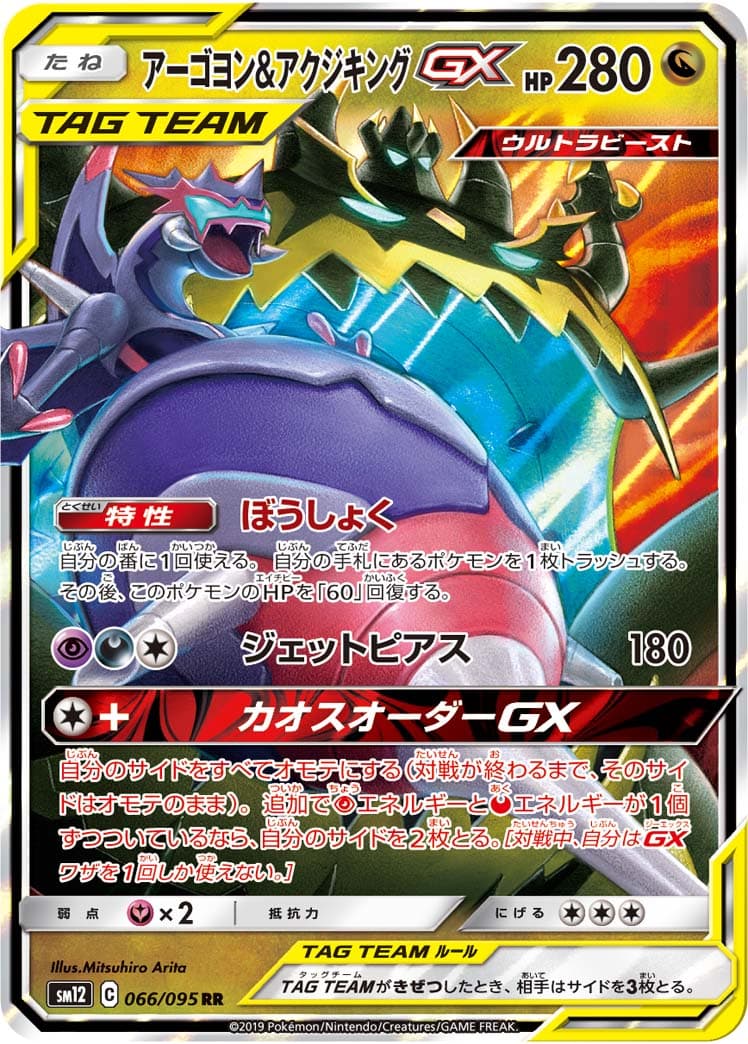 【状態B】アーゴヨン&アクジキングGX(066/095)[RR]【sm12】