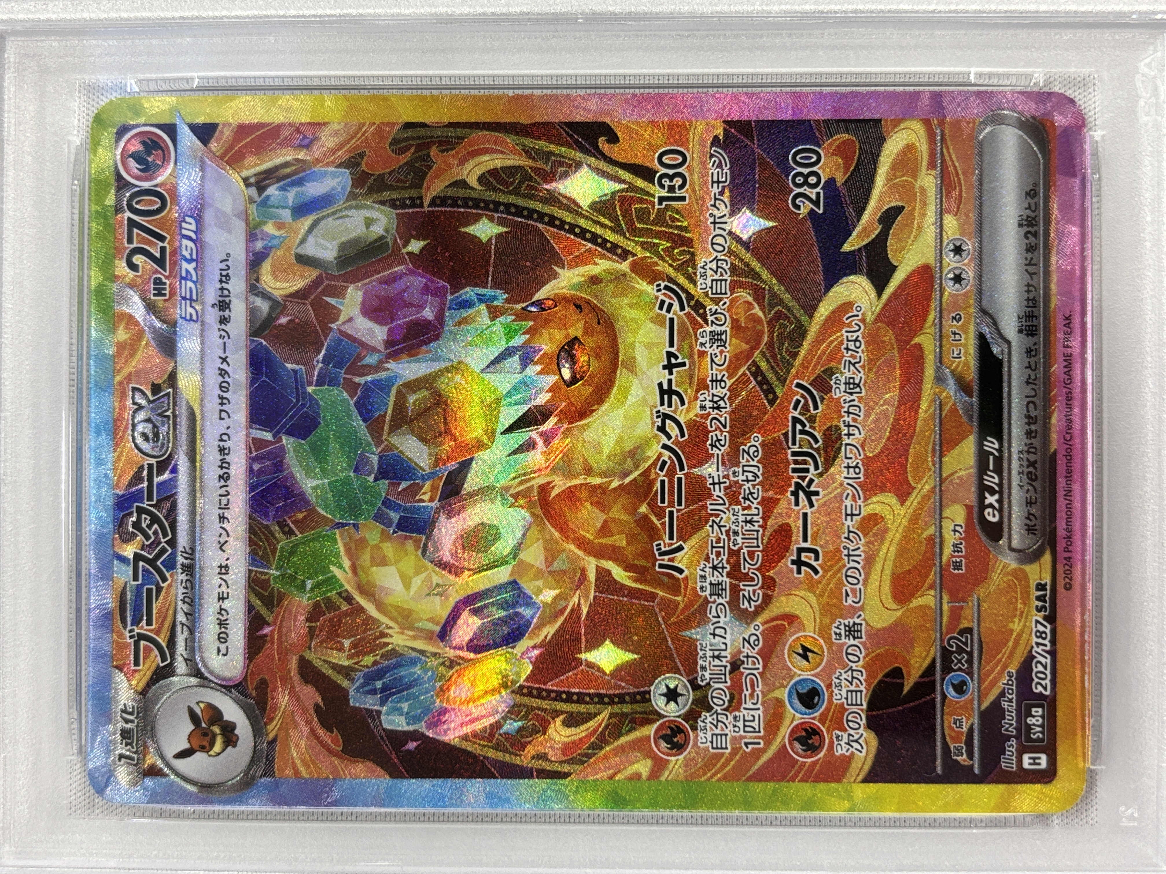 【PSA10】ブースターex(202/187)[SAR]【SV8a】