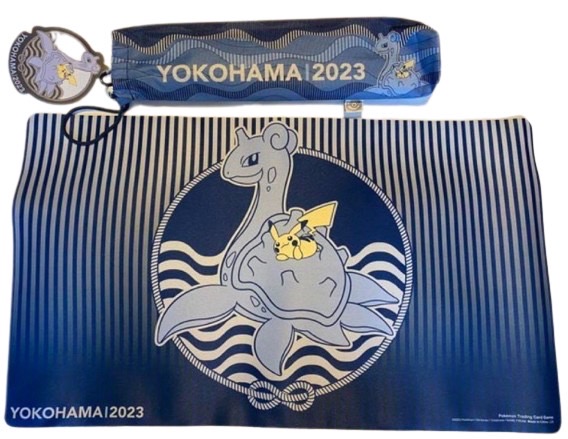 【プレイマット】『WCS2023(ラプラス＆ピカチュウ)』(収納袋付)