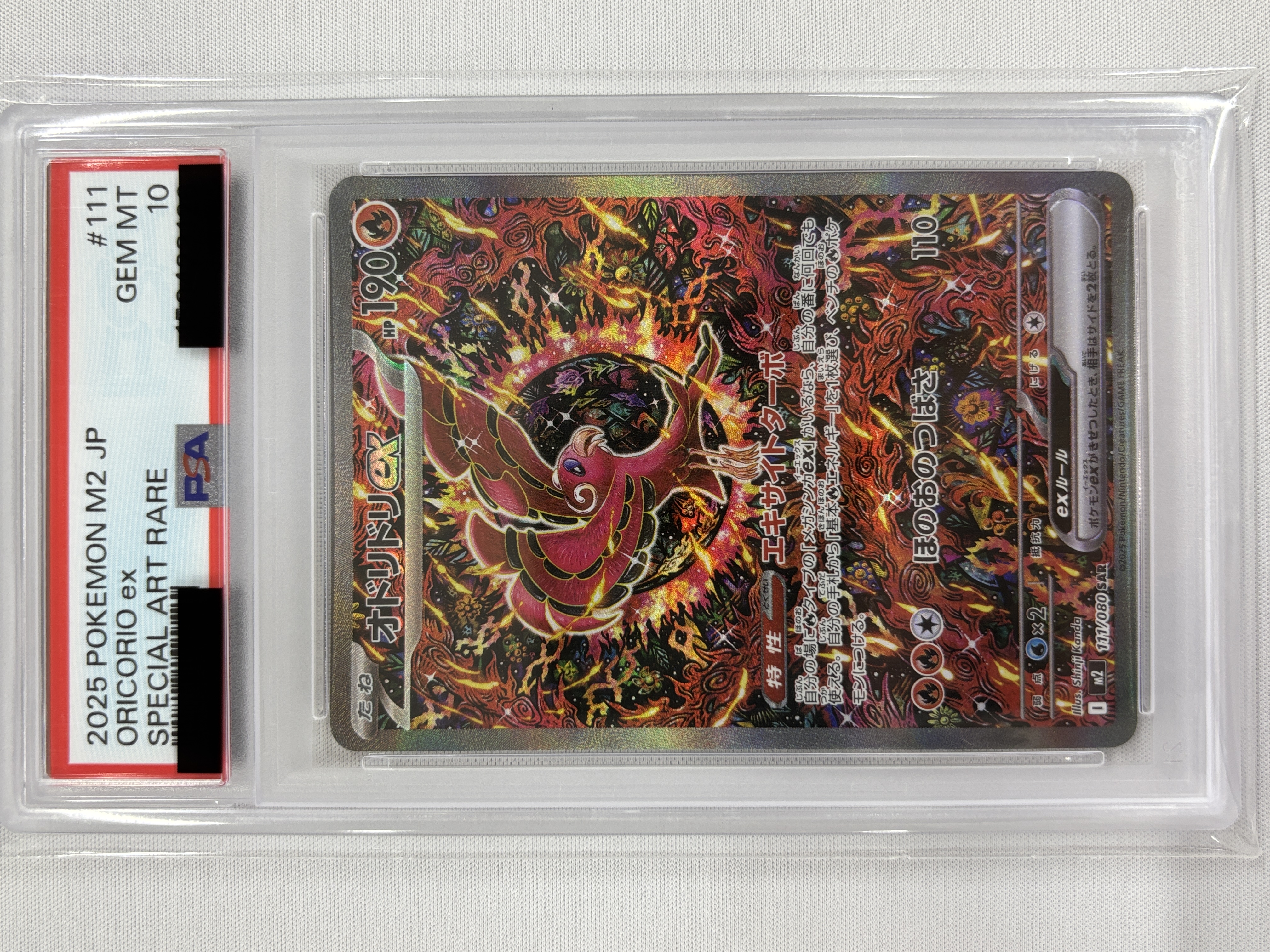 【PSA10】オドリドリex(111/080)[SAR]【M2】