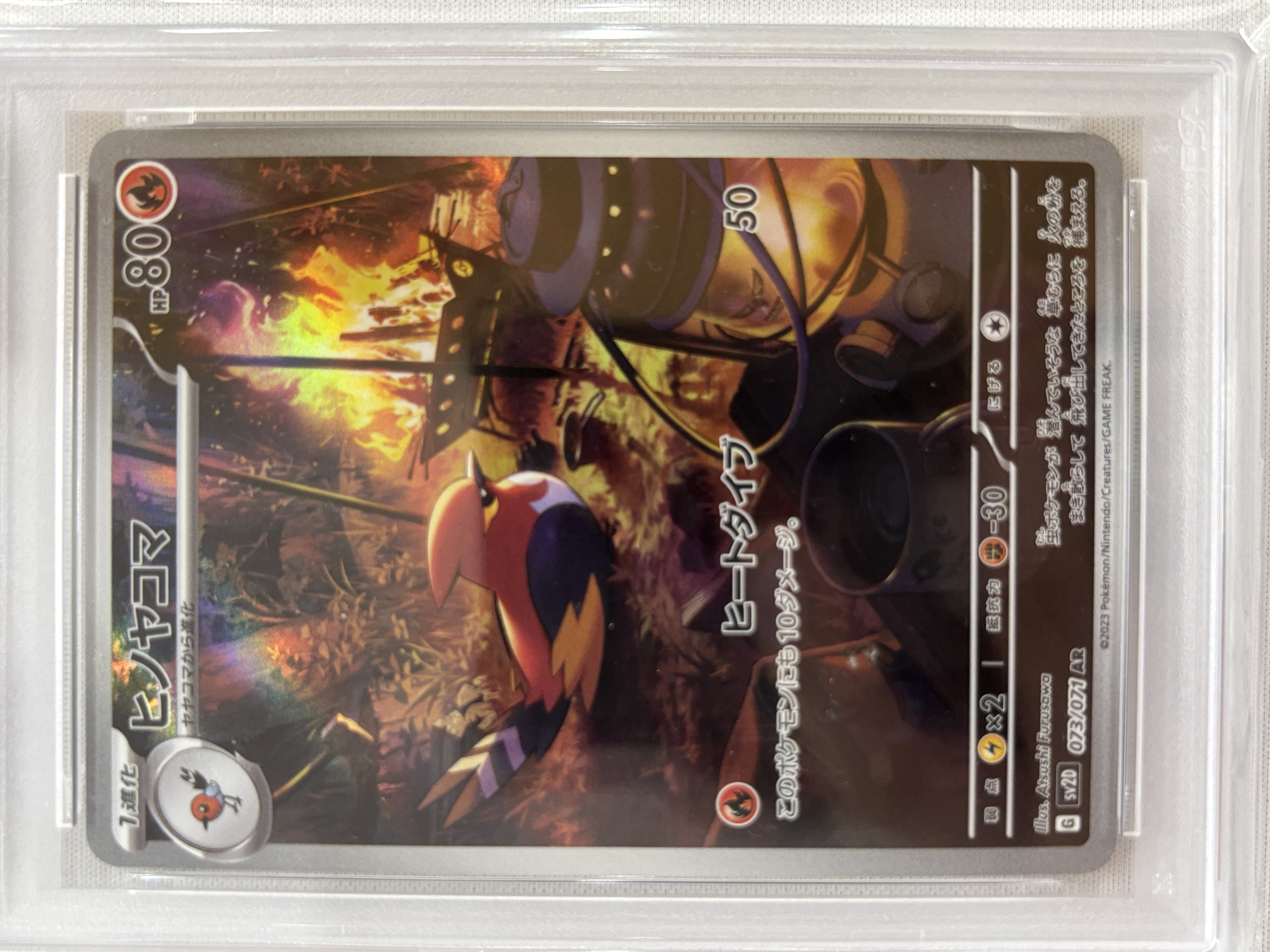 【PSA10】ヒノヤコマ(073/071)[AR]【SV2D】