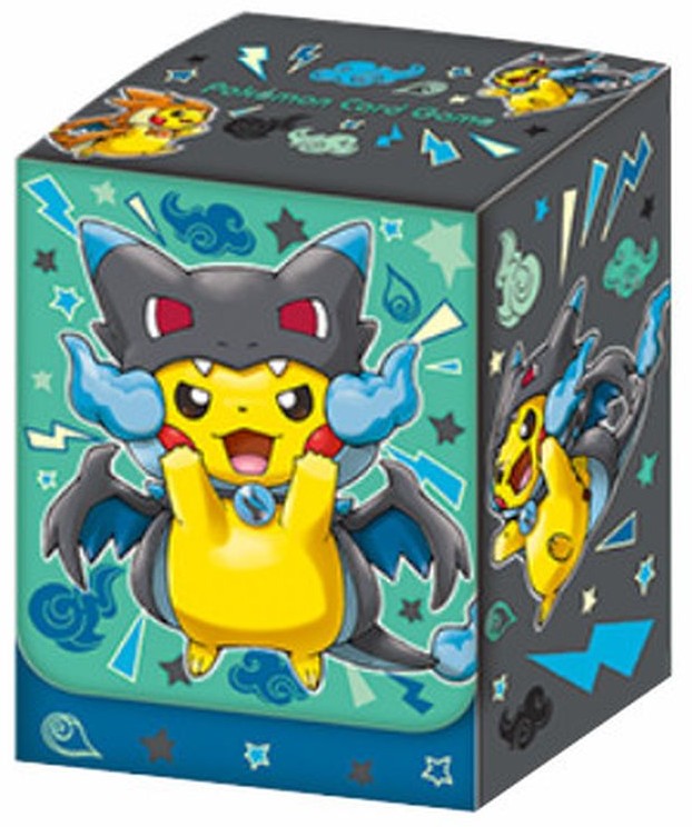 【デッキケース】メガリザードンXのポンチョを着たピカチュウ(スペシャルBOX)