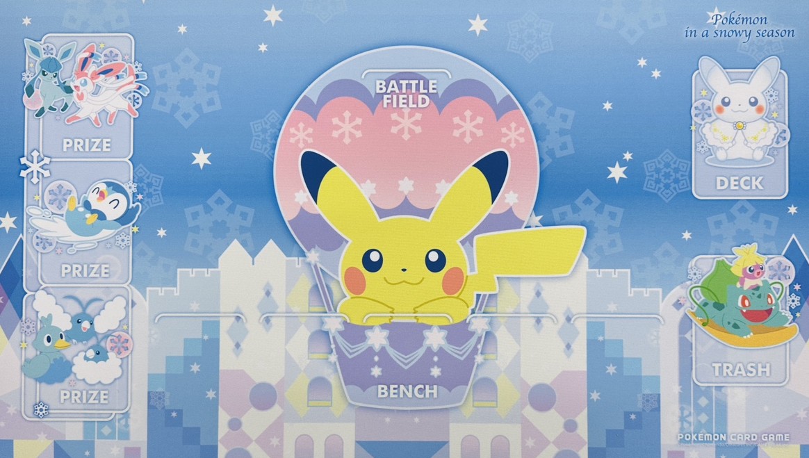 【状態B】【プレイマット】韓国公式 POKEMON IN A SNOWY SEASON