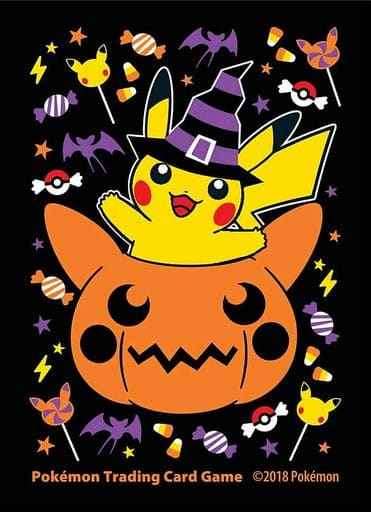 【デッキシールド】ピカチュウ（PUMPKIN PIKACHU HALLOWEEN）(65枚入り)