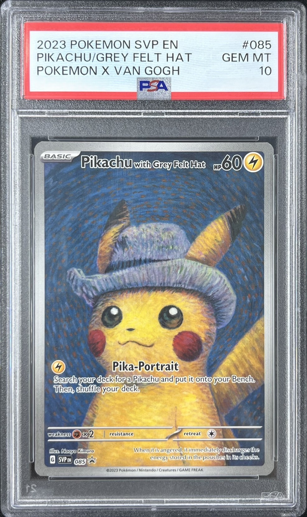 【PSA10】Pikachu with Grey Felt Hat(085)[PROMO]【SVPEN】