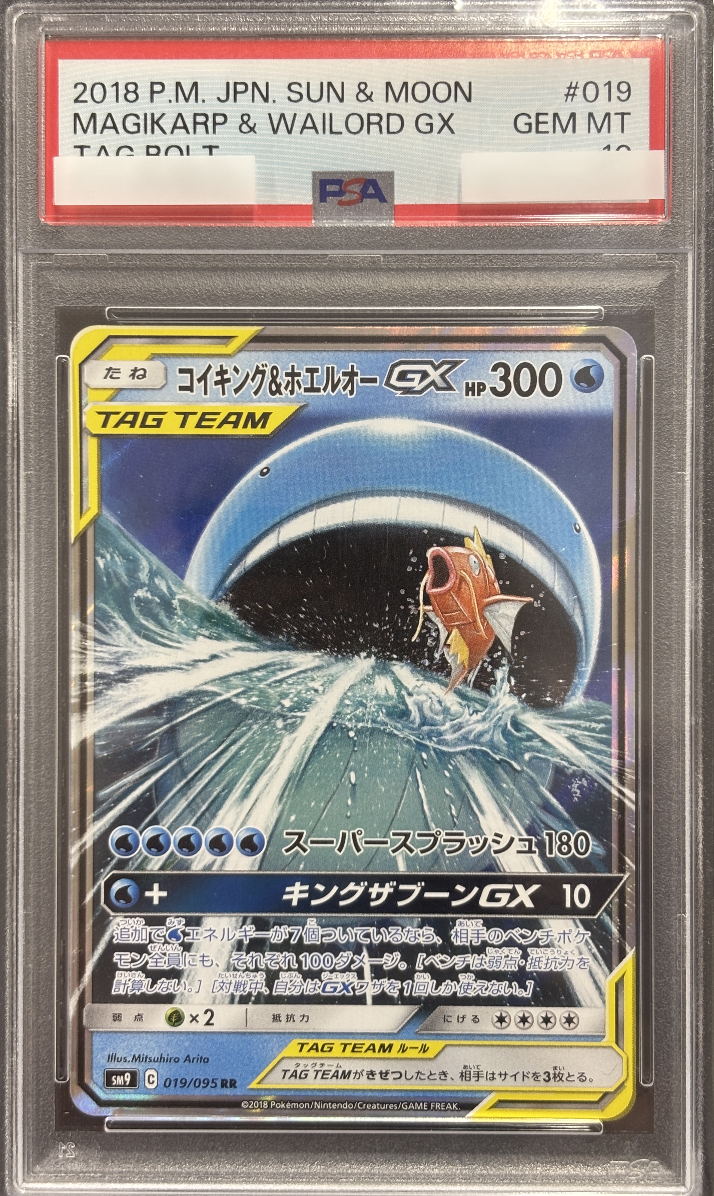 【PSA10】コイキング&ホエルオーGX(019/095)[RR]【sm9】