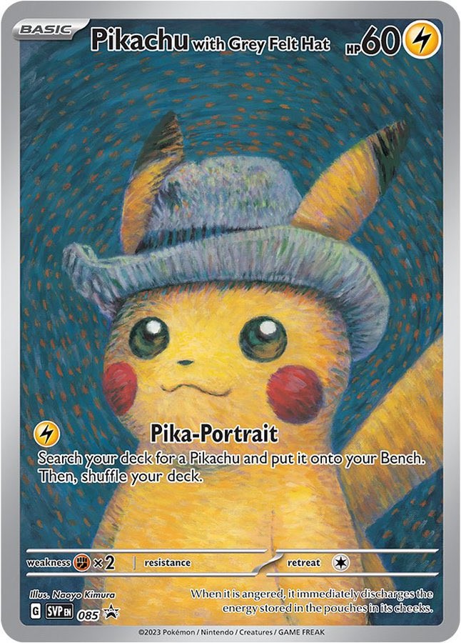 Pikachu with Grey Felt Hat(未開封)(085/SV-P)【SVPEN】