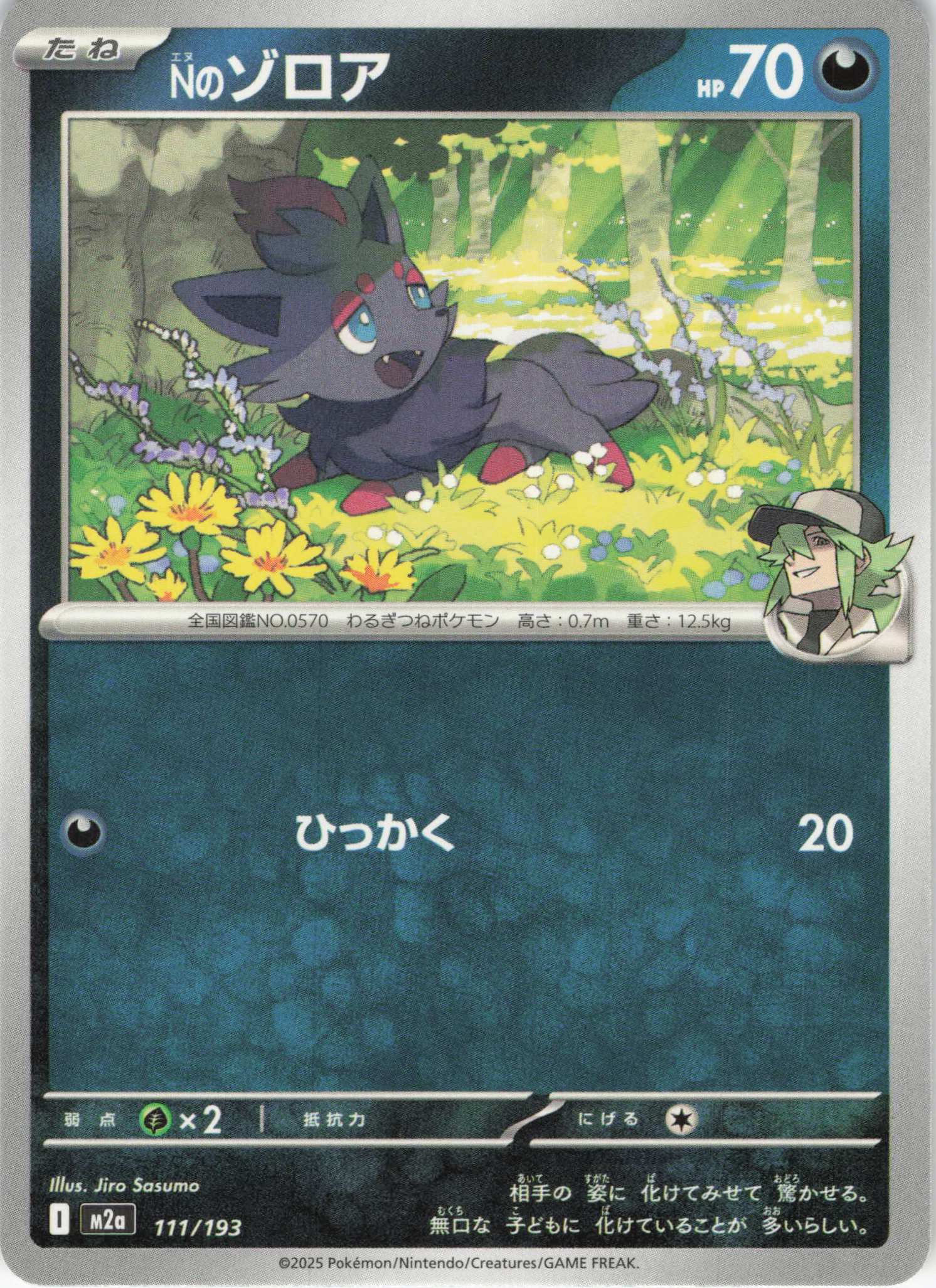 【SALE】【状態B】Ｎのゾロア(111/193)［C］【M2A】
