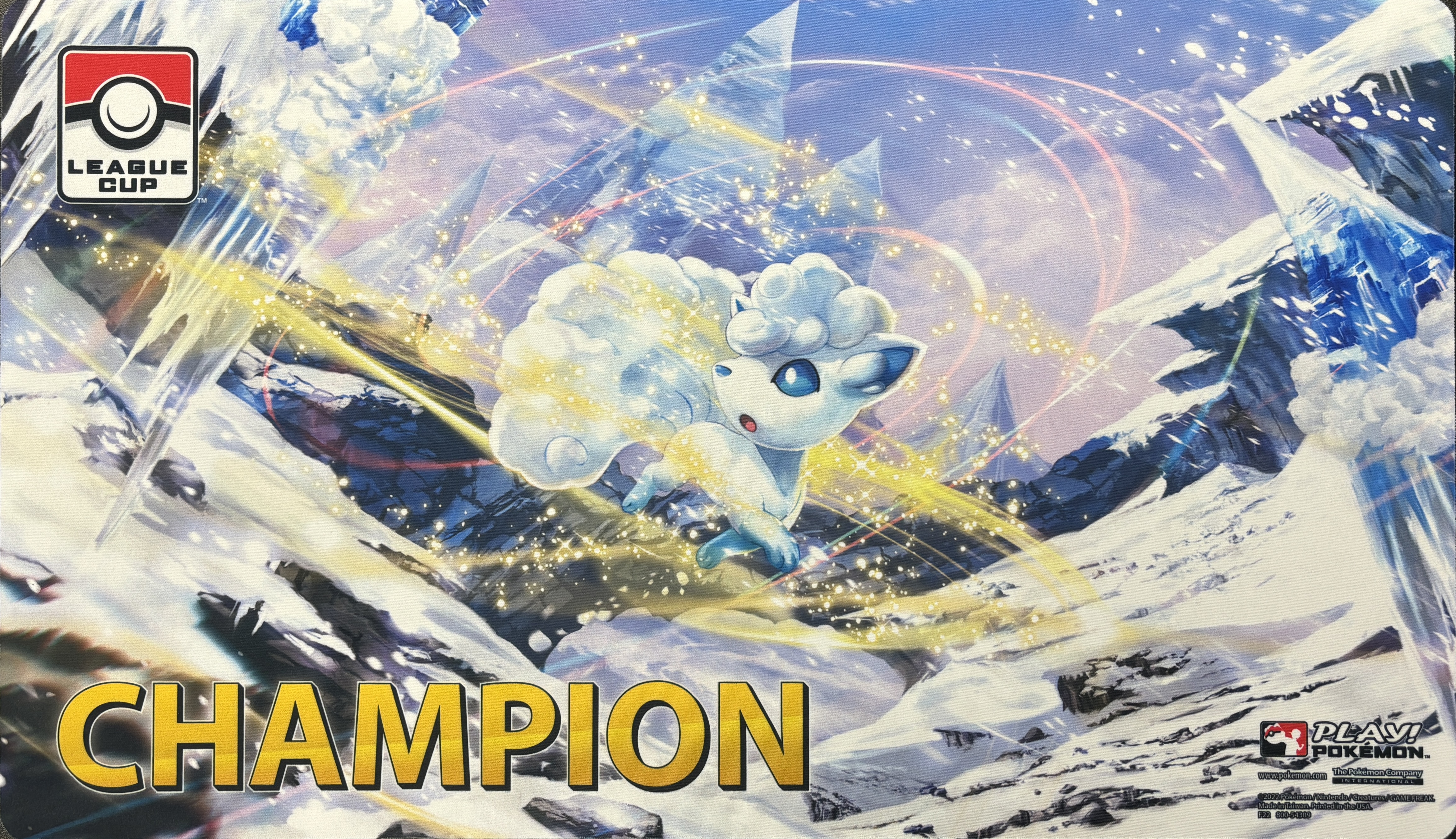 【プレイマット】海外 アローラロコン LEAGUE CUP CHAMPION