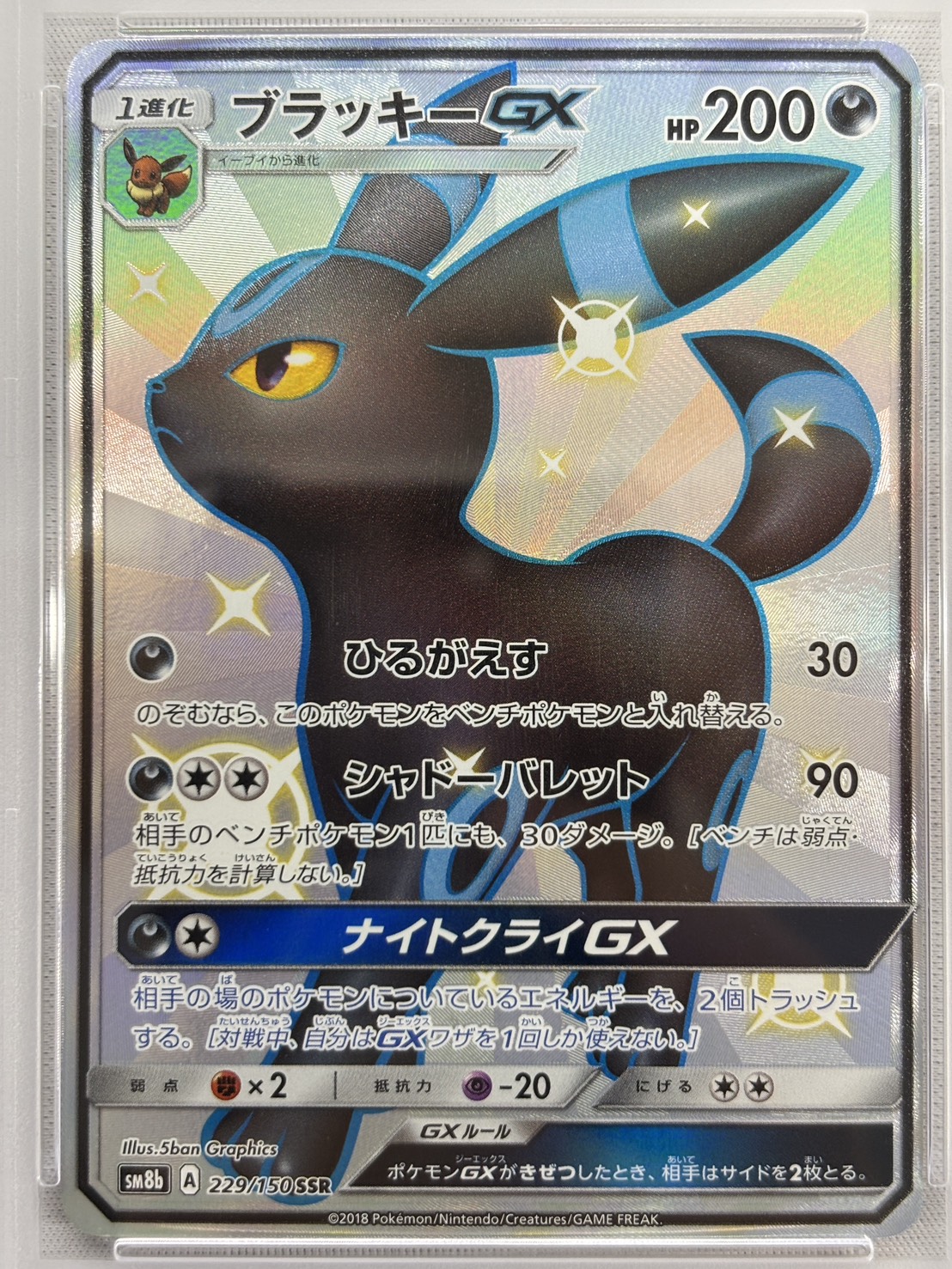 【PSA10】ブラッキーGX(229/150)[SSR]【sm8b】