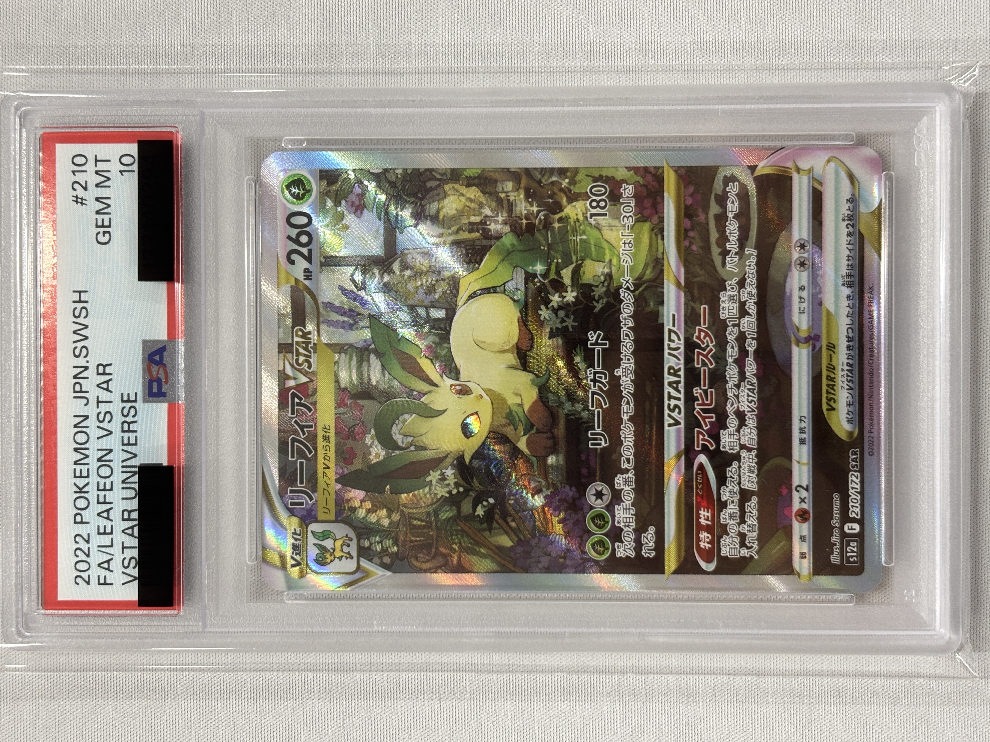 【PSA10】リーフィアVSTAR(210/172)[SAR]【S12a】
