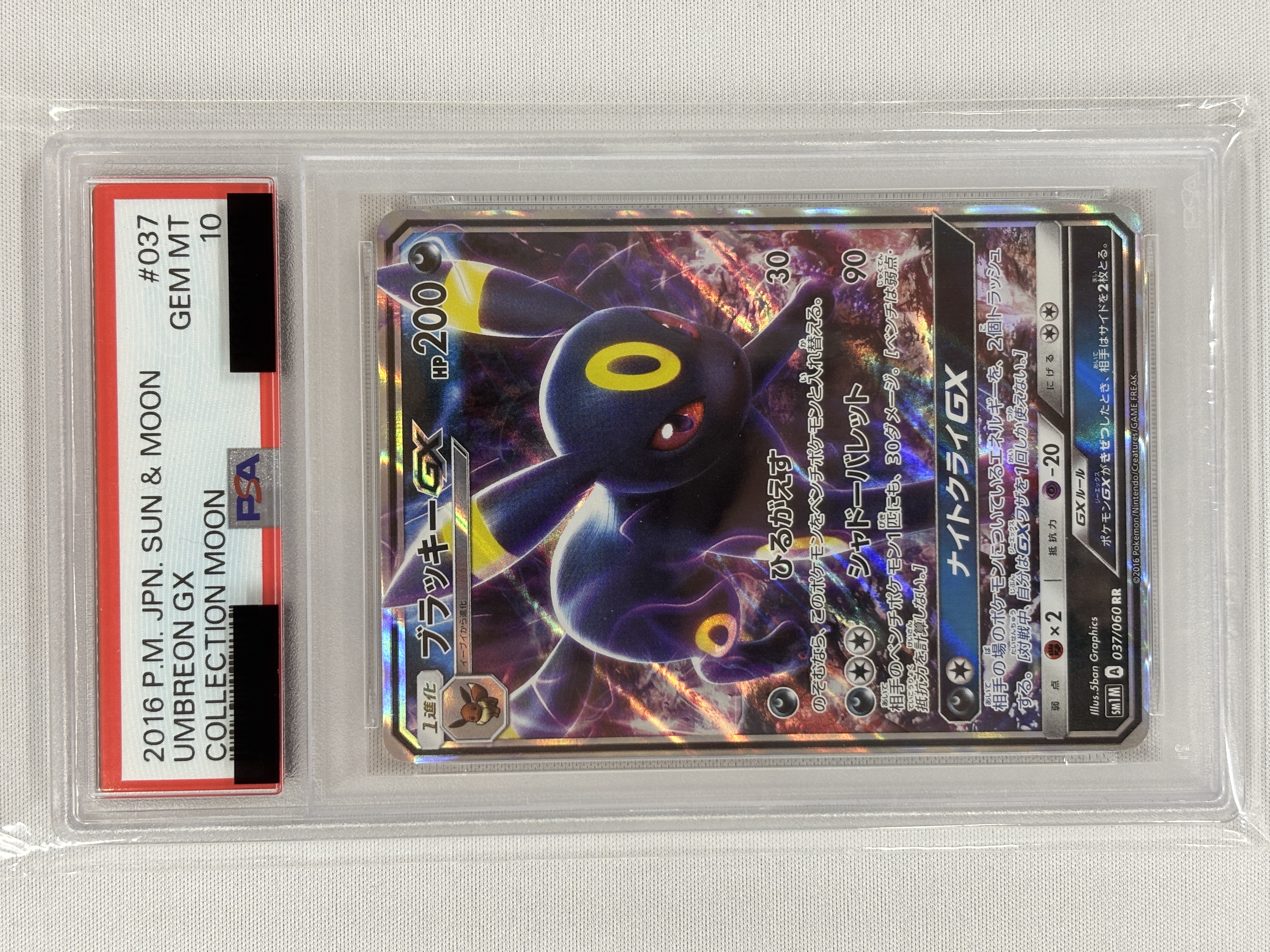 【PSA10】ブラッキーGX(037/060)[RR] 【SM1M】