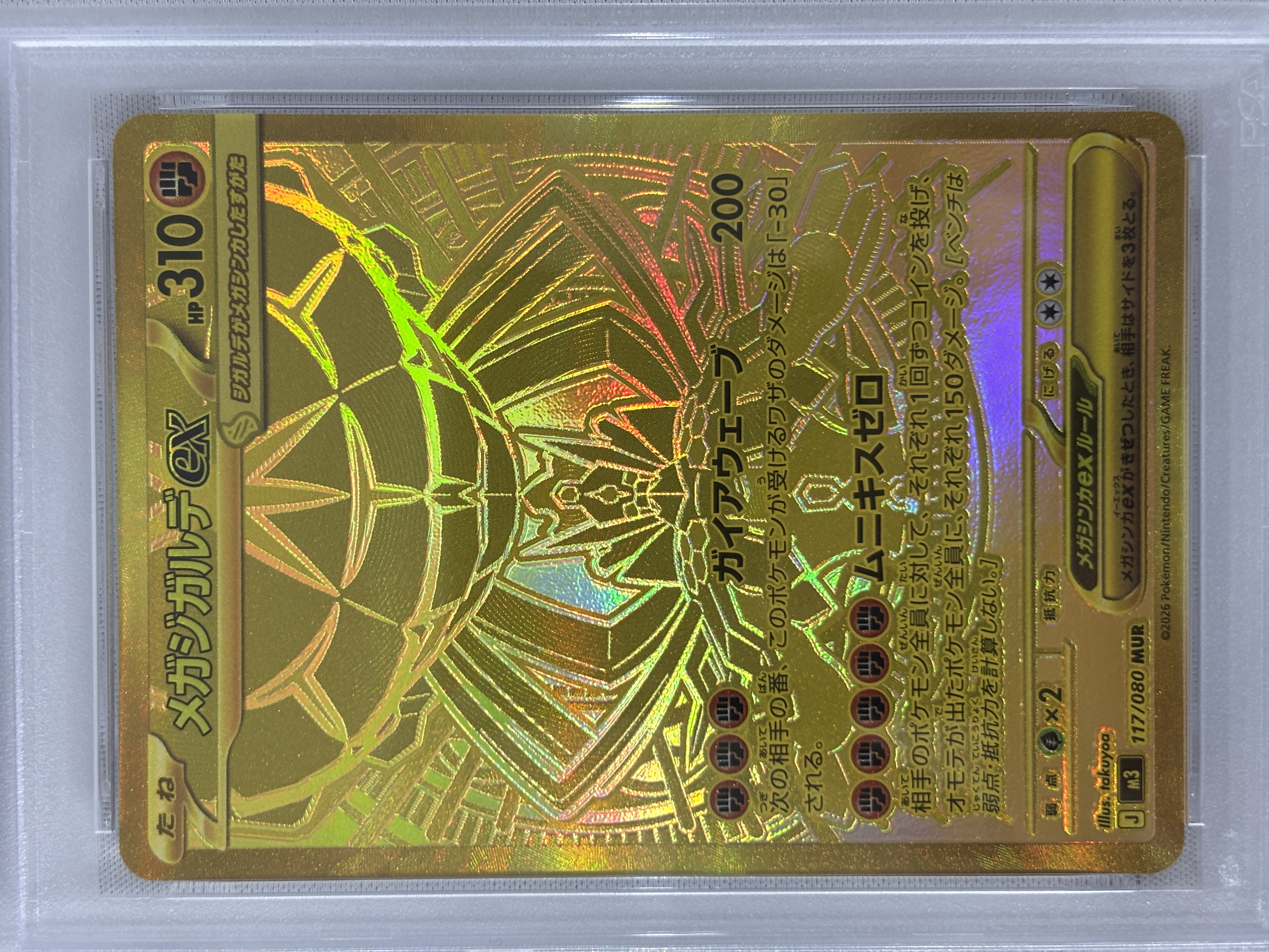 【PSA10】メガジガルデex(117/080)［MUR］【M3】
