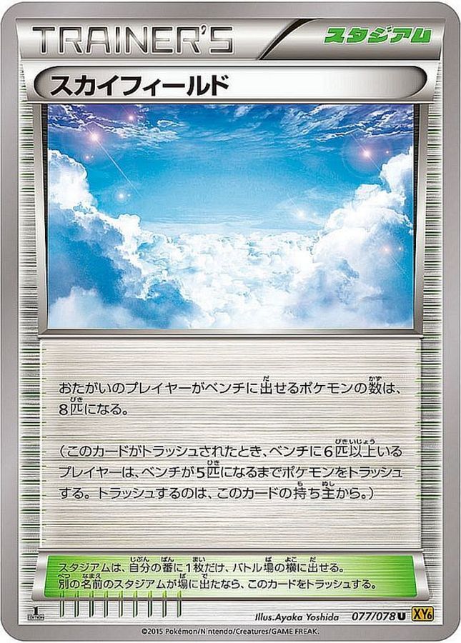 【状態C】スカイフィールド(077/078)［U］【XY6】