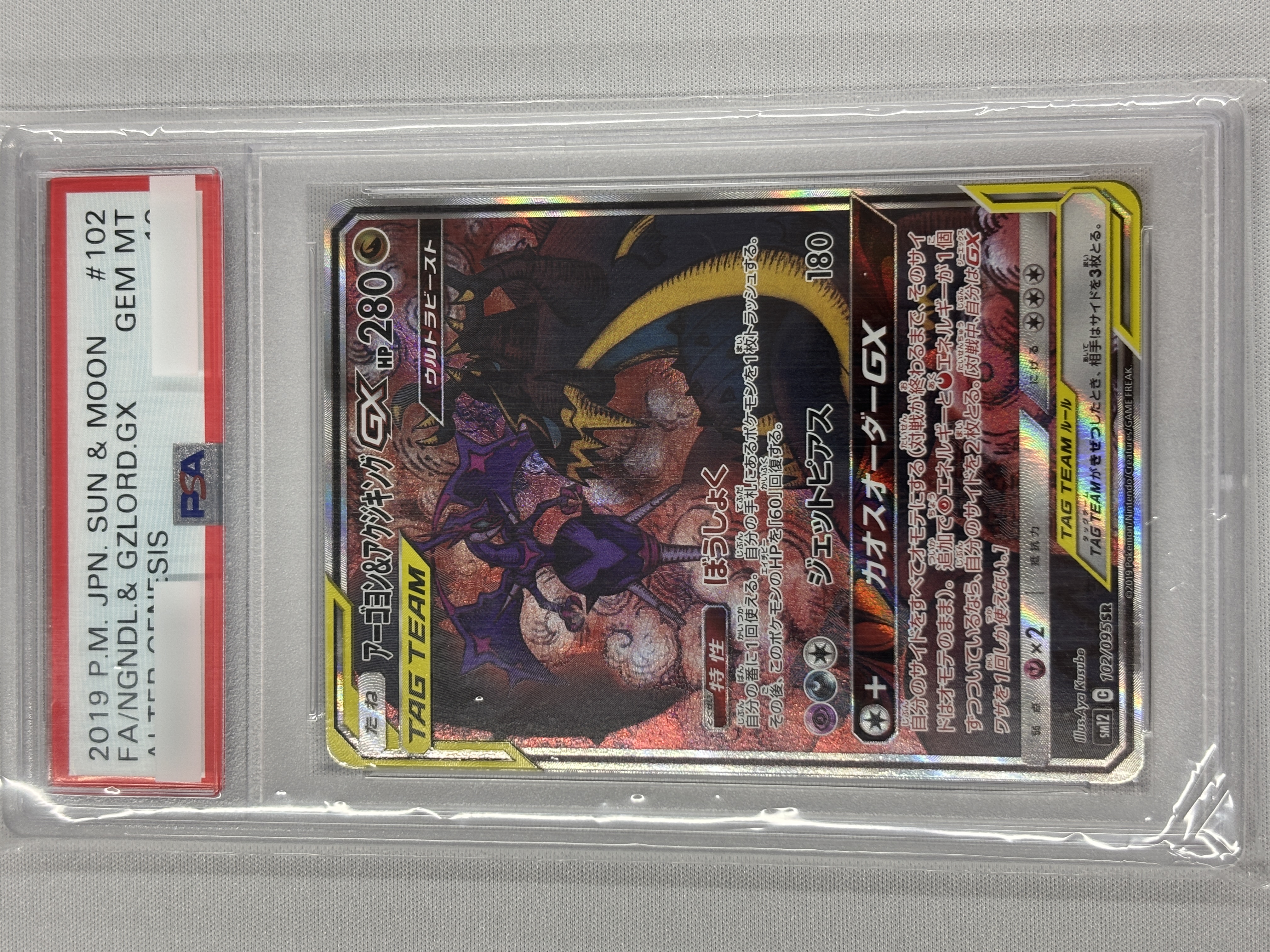 【PSA10】アーゴヨン＆アクジキングGX(102/095)[SA]【sm12】