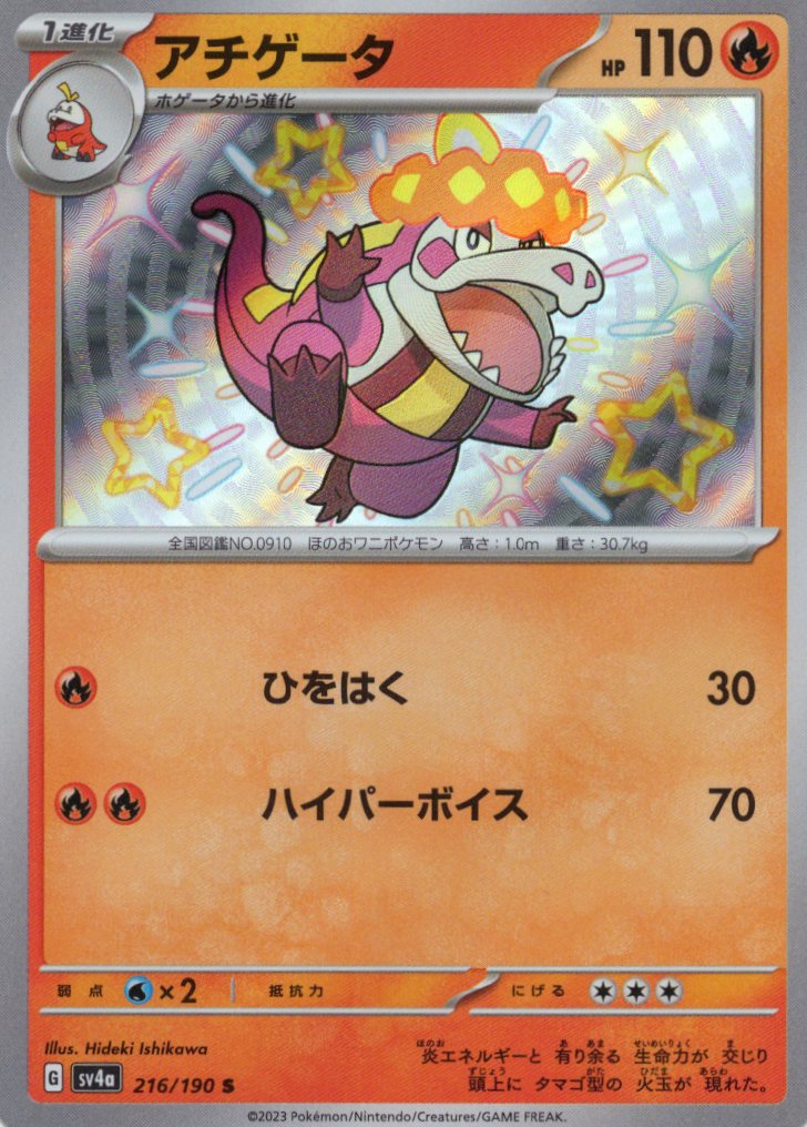 【状態B】アチゲータ(216/190)[S]【SV4a】