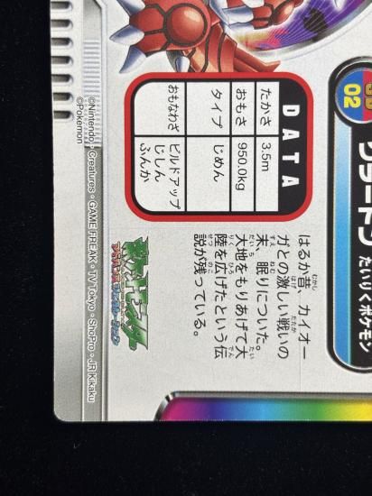 【状態B】●ずかんカード グラードン