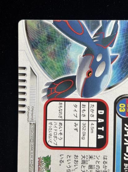 【状態B】●ずかんカード カイオーガ