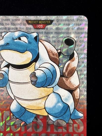 【状態B】●バンダイカードダス 赤 No.009 カメックス