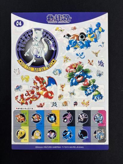 ポケモン シール04 POKEMON ZUKAN CARD