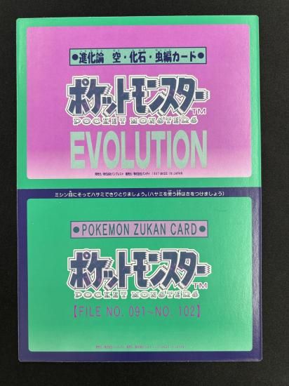 ポケモン シール08 進化論 空・化石・虫偏カード