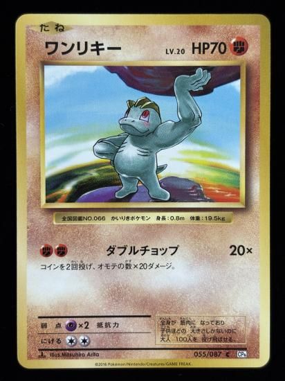 【状態B】●ワンリキー(055/087)