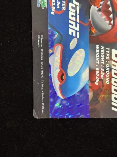 【状態A-】●ずかんカードグラードン＆カイオーガ