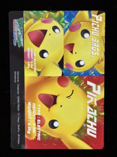 【状態A-】●ずかんカードピカチュウ＆ピチュー兄弟