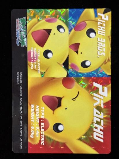 【状態A-】●ずかんカードピカチュウ＆ピチュー兄弟