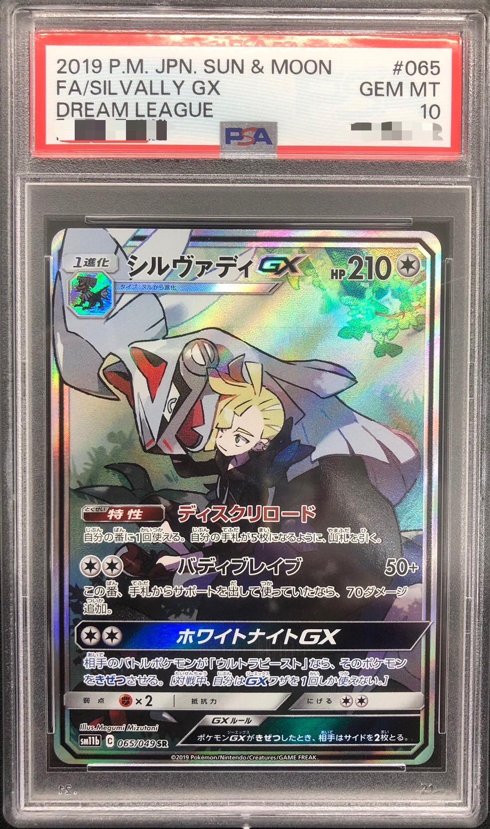 【鑑定済み：PSA10】シルヴァディGX(065/049)[SA]【sm11b】