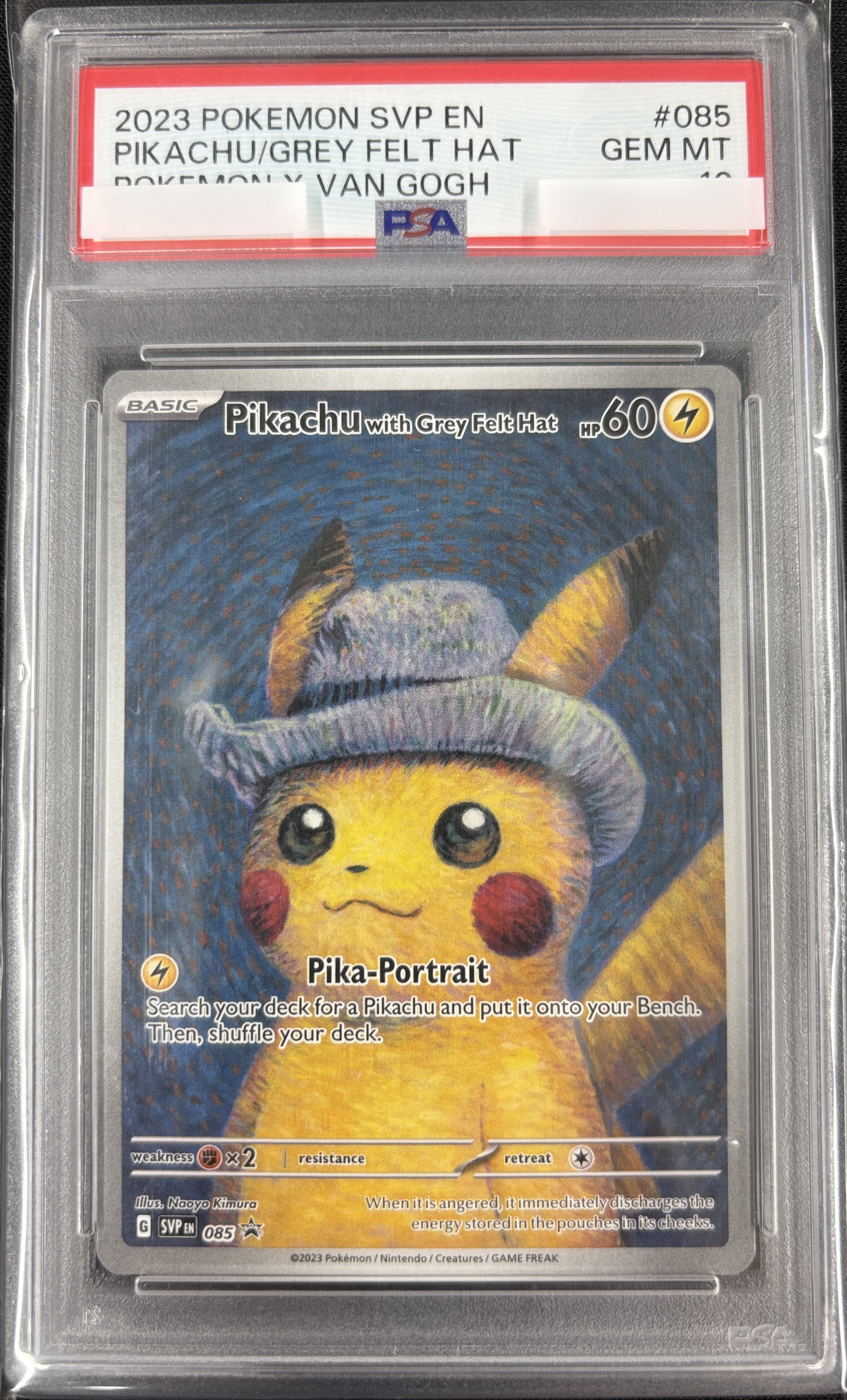 【PSA10】Pikachu with Grey Felt Hat(085)[PROMO]【SVPEN】