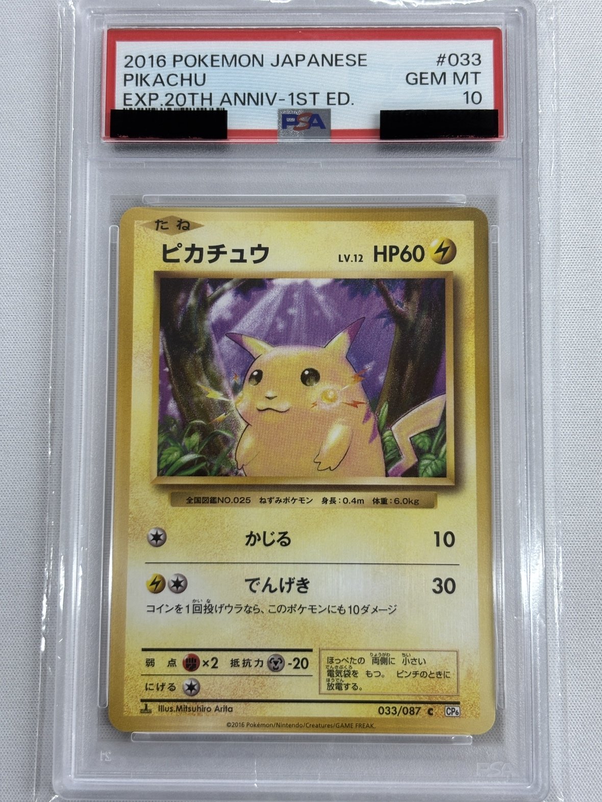 【PSA10】ピカチュウ(033/087)[C]【CP6】